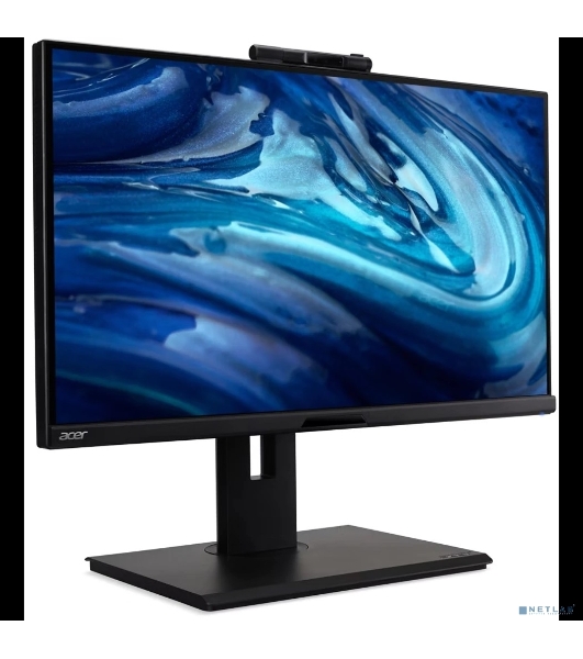 Монитор 27' Acer B278UGbemiqprcuzx IPS 2560x1440, 120 Гц, 4 мс, 16:9, 350 кд/м², HDMI 2.0, DP 1.2, DP out, USB-C (100 Вт), RJ-45, 3.5 Jack, USB Hub (3x USB 3.2), FreeSync, HDR10, динамики (2x2 Вт), веб-камера (5 Мп, IR, микрофон), черный