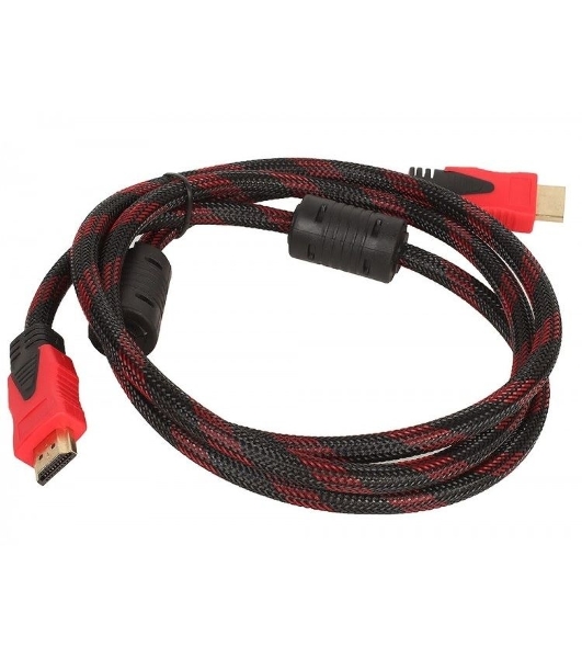 Кабель соединительный аудио-видео HDMI (m)/HDMI (m) 3м. феррит.кольца позолоченные контакты черный (NO NAME)