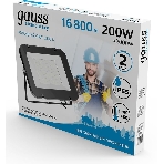 Прожектор светодиодный Gauss Elementary 200W 16800lm 6500К 200-240V IP65 черный LED 1/2, фото2