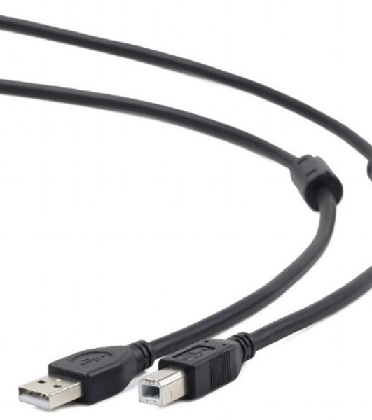 Кабель Gembird/Cablexpert USB 2.0 Pro, AM/BM, 4.5м, экран,2феррит.кольца, черный, пакет