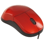 Мышь проводная Qumo Simple Office M92 красный, 1000 dpi, USB, кнопки - 3, фото3