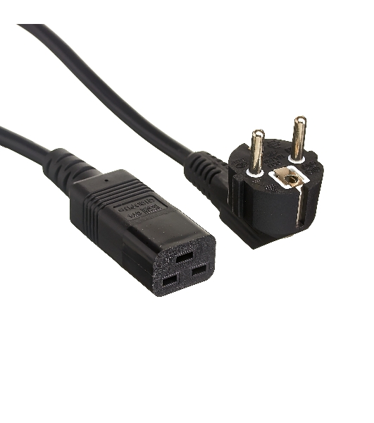 Кабель питания ExeGate Power PC19-1,8P (Евровилка Schuko->С19) VDE-250V-3*1.5-CU, черный, 16А, 1.8м