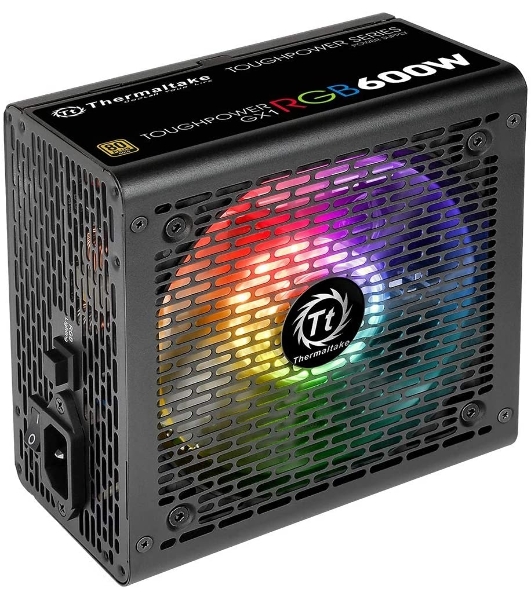 Блок питания Thermaltake Toughpower GX1 RGb (PS-TPD-0600NHFAGE-1), 600Вт,80 PLUS Gold, 120мм. черный