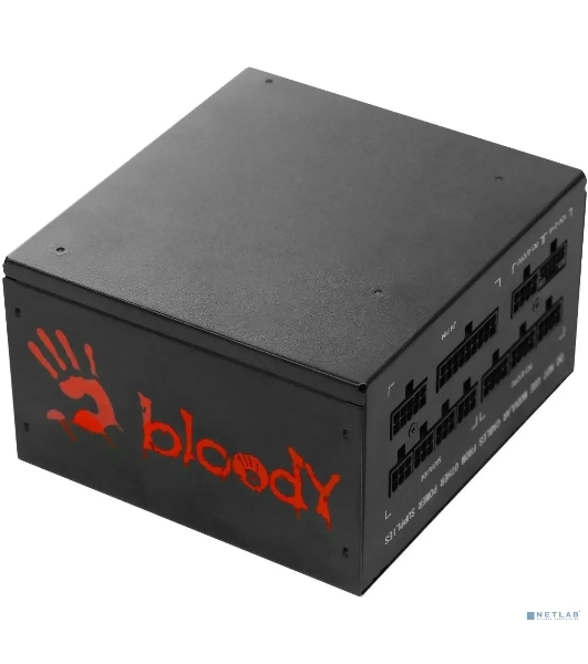 Блок питания Bloody BD-PS750G, 750Вт, 80 PLUS Gold, 120мм, черный