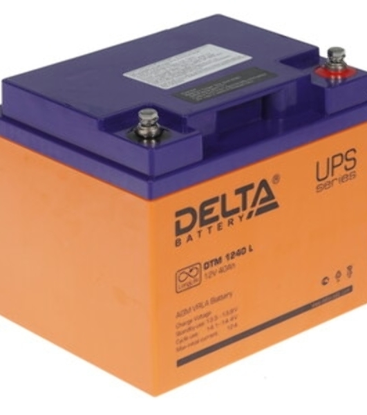 Батарея для ИБП Delta DTM 1240 L (12V, 40Ah) с увеличенным сроком службы (10 лет)