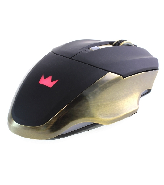 Мышь беспроводная Crown Gaming CMXG-605 черный, 1600 dpi, радиоканал, USB, кнопки - 6