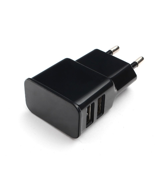 Сетевое зарядное устройство Cablexpert MP3A-PC-12 100/220V - 5V USB 2 порта, 2.1A, черный