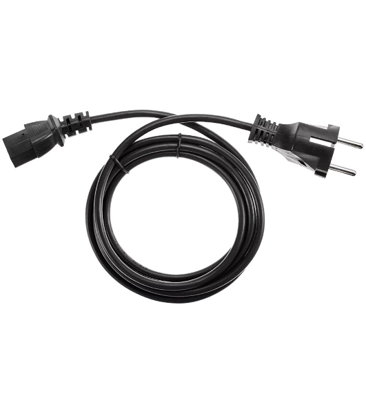 Кабель компьютер - розетка 3 м 220V (Европейский стандарт) VCOM/TELECOM
