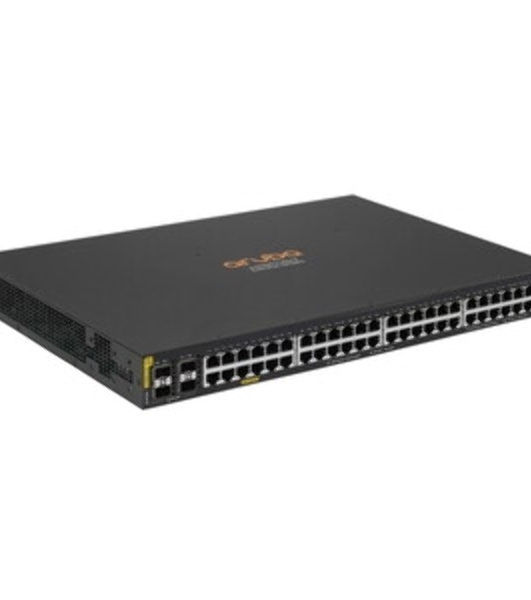 Коммутатор HPE Aruba 6100 48G 4SFP+ 370PoE+, 48×1 Гбит/с PoE+ + 4×10 Гбит/с SFP+, управляемый