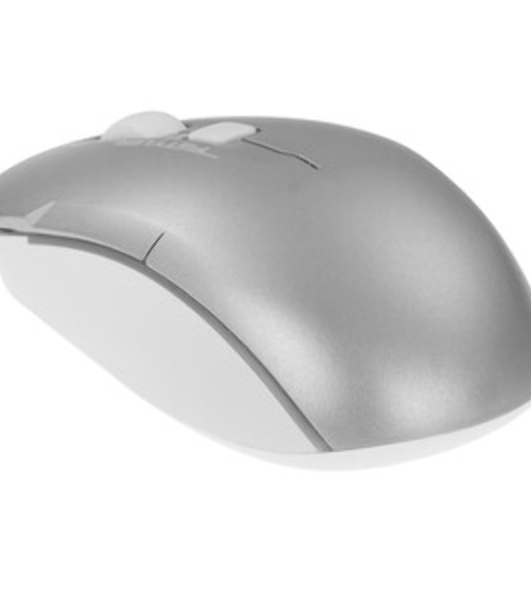 Мышь беспроводная A4Tech Fstyler FB26CS Air2 серебристый/белый, 2000 dpi, радиоканал, Bluetooth, USB, кнопки - 4