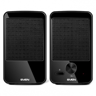 Акустическая система SVEN 312, черный 2.0, 100 – 20 000 Гц, 4Вт
