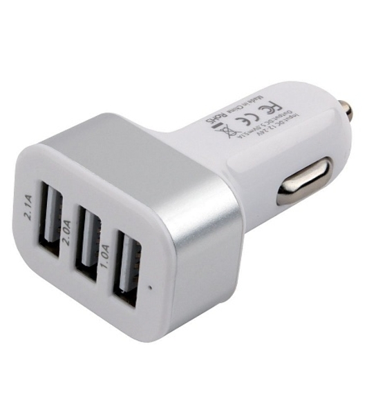 Адаптер питания Cablexpert MP3A-UC-CAR17, 12V->5V 3-USB, 2.1/2/1A