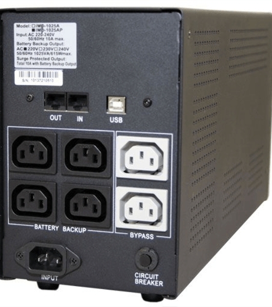 Источник бесперебойного питания Powercom Imperial IMP-2000AP 1200Вт 2000ВА черный