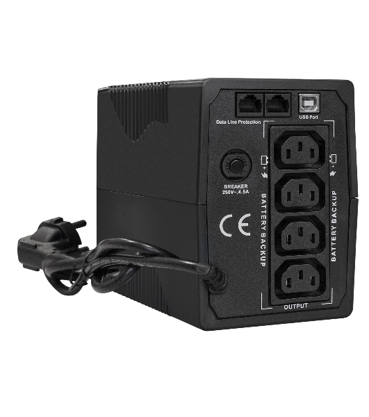 Источник бесперебойного питания ExeGate Power Smart ULB-1000.LCD.AVR.4C13.RJ.USB 1000VA/550W, LCD, AVR, 4*C13, RJ45/11,USB, черный