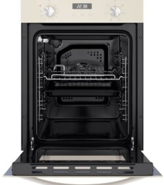 Шкаф духовой электрический Maunfeld EOEM516BG, 45 см, 51 л, бежевый, встраиваемый