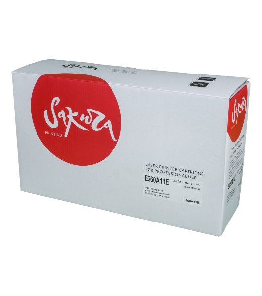 Картридж Sakura E260A11E для Lexmark E460dn, E460dw, E360dn, E360d, E260d, E260, E462dtn, черный, 3500 к.