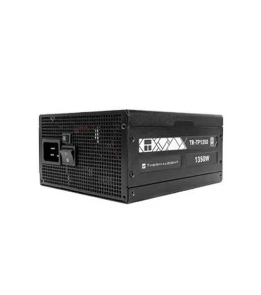 Блок питания Thermalright, 1350W 80+ Platinum (ATX, 3.0, PCIe 5.0, Full modular, 1x24(20+4)pin 600мм, 2xCPU 8(4+4)pin, 2xPCIe*2 8(6+2)pin, 2x12VHPWR PCIe 5.0 12+4pin 600мм, 6xSATA, 5xMOLEX4pin, Active, 120x120мм, 170x150x86мм, OPP, OVP, OTP, OCP, SCP, черный)