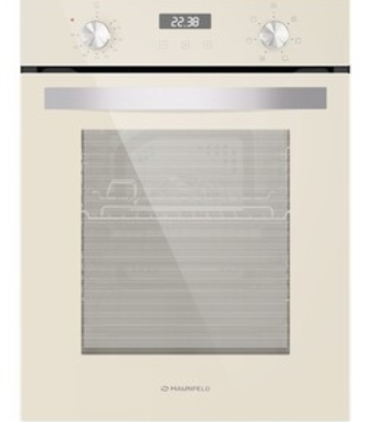 Шкаф духовой электрический Maunfeld EOEM516BG, 45 см, 51 л, бежевый, встраиваемый