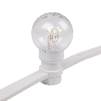 Гирлянда Neon-night LED Galaxy Bulb String 10м, белый каучук, 30 лампx6 LED белый, влагостойкая IP65, фото3