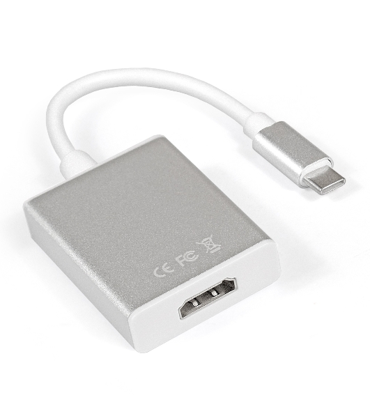 Кабель-адаптер ExeGate EX284937RUS Type C-HDMI ExeGate EX-CM-HDMIF-0.15 (USB Type C/19F, 0,15м)