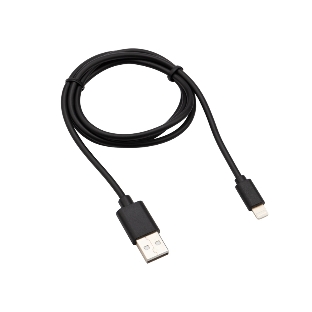 Кабель Rexant USB-Lightning 2 А, 1 м, черный ПВХ