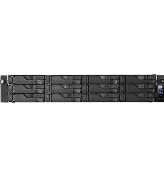 Сетевой накопитель ASUSTOR AS6512RD 12Bay/Intel Atom C3538, 2.1GHz/8Gb DDR4/noHDD,LFF(HDD,SSD),/2x1GbE(LAN)/4xUSB3.2; 90IX01M0-BW3S00