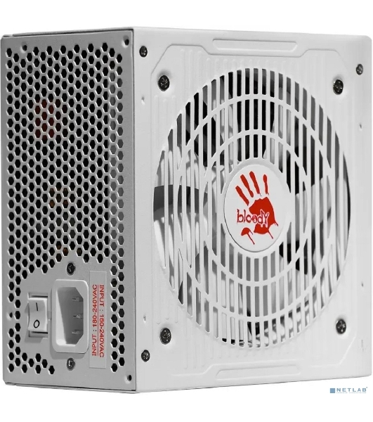 Блок питания Bloody BD-PS750G, 750Вт, 80 PLUS Gold, 120мм, белый