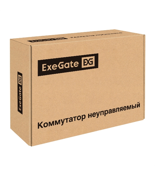Коммутатор ExeGate EDGS-1010D.8PoE-120W, 8×1 Гбит/с PoE + 2×1 Гбит/с, неуправляемый