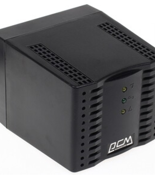 Стабилизатор напряжения Powercom TCA-1200 600Вт 1200ВА белый