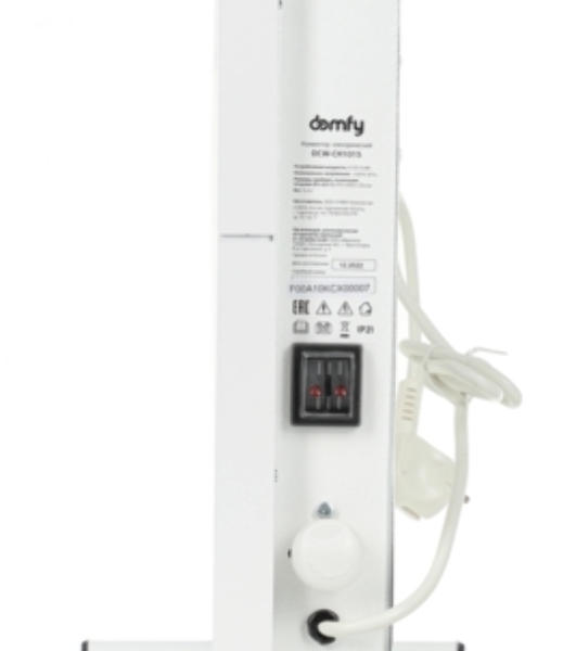 Конвектор электрический Domfy DCW-CH1015 белый, 1500 Вт, 20 м2, термостат