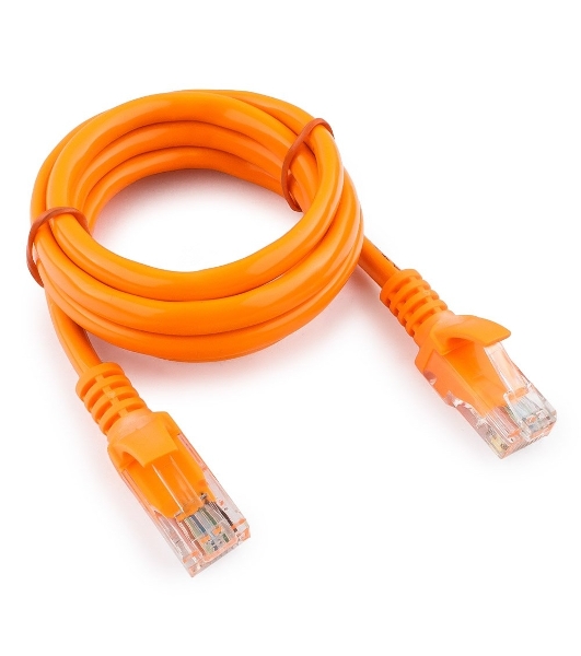 Патч-корд UTP Cablexpert cat.5e, 1м, литой, многожил. оранжевый