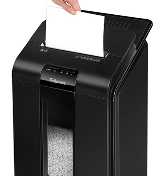 Шредер Fellowes AutoMax 100M (секр.P-4)/фрагменты/100лист./23лтр./скрепки/скобы/пл.карты