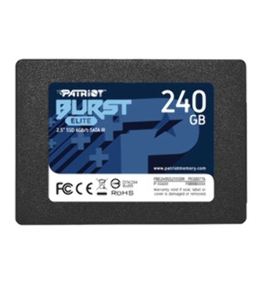 Накопитель SSD Patriot Burst Elite, 240Gb, SATA, 2.5', R/W 450/320