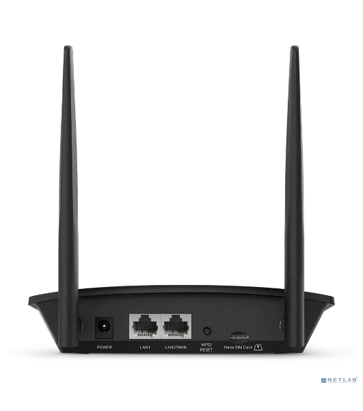 Роутер беспроводной TP-Link TL-MR100 N300 10/100BASE-TX/4G(3G) cat.4 черный
