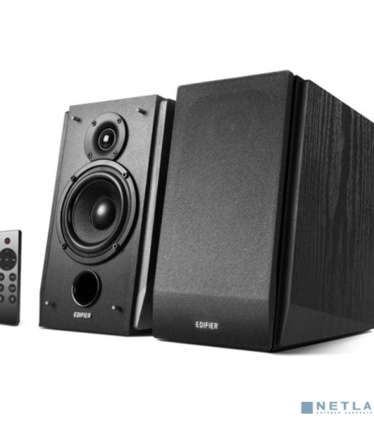 Колонки Edifier R1855DB Black Активные, 70W RMS, 60-20000Гц, дерево, пульт ДУ, Bluetooth 5.0,выход на сабвуфер,Opt/Coaxial,2 RCA