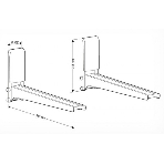 Кронштейн для СВЧ Holder MWS-2005 серебристый макс.40кг настенный фиксированный, фото2