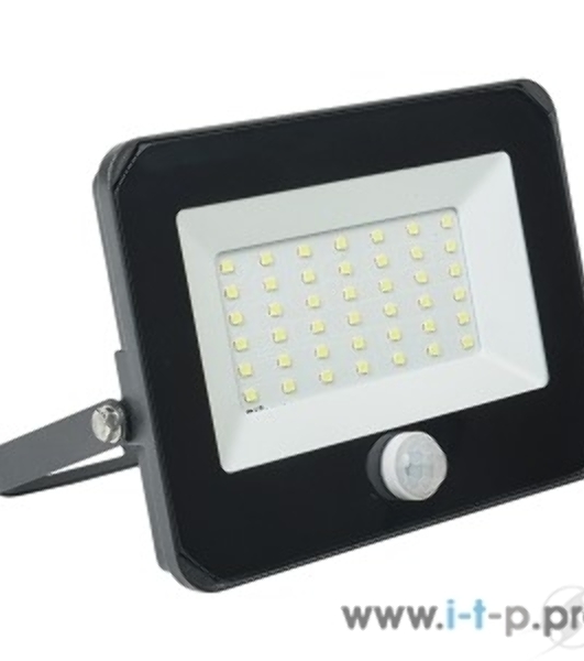 Прожектор IEK LPDO602-50-65-K02 СДО 06-50Д светодиодный черный с датчиком движения IP54 6500K