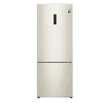 Холодильник LG GC-B569PECM бежевый глянц. двухкамерный инвертер 329/122л морозилка снизу, No Frost, фото 1