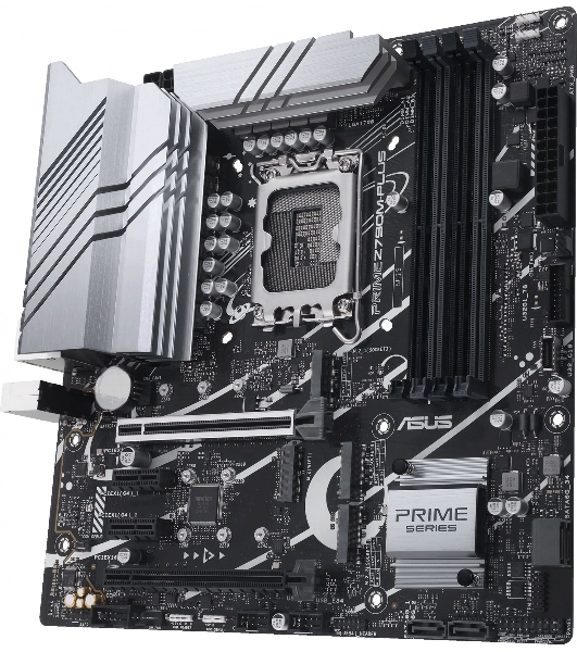 Материнская плата ASUS PRIME Z790M-PLUS, LGA 1700, Intel Z790, 4xDDR5, 4xSATA, 3xM.2, 1xPCIe 4.0 x4, 1xPCIe 5.0 x16, 2xPCIe x1, 1xDP, 1xHDMI, 1x 1Gb LAN, 1xUSB-C 3.2 Gen 2x2, 1xUSB 3.2 Gen 2, 4xUSB 3.2 Gen 1, 2xUSB 2.0, 3x3.5 мм, 7.1, mATX