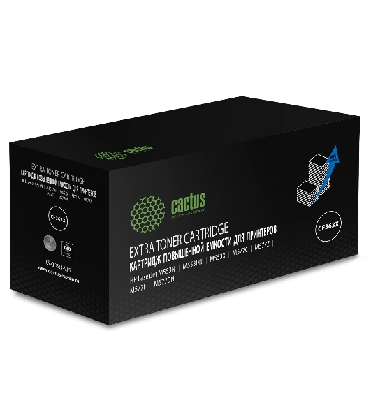 Картридж лазерный Cactus CS-CF363X-MPS пурпурный (18000 стр.) для HP CLJ M552dn/M553dn/M553N/M553x