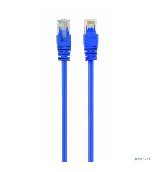 Патч-корд UTP Cablexpert cat.5e, 3м, литой, многожильный, синий