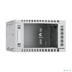 Шкаф телекоммуникационный Cabeus SH-05F-6U60/35 настенный 19' 6U 600x350x368 мм (ШхГхВ) дверь стекло, фото 1