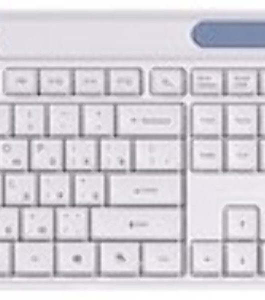 Комплект клавиатура+мышь Smartbuy 107AG беспроводной, USB, 1200 DPI, бело-голубой