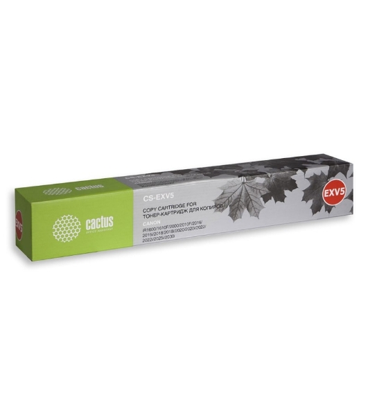 Картридж лазерный Cactus CS-EXV5 черный (7850 стр.) для Canon IR 1600/1605/1610/1630/1670/2000/2010