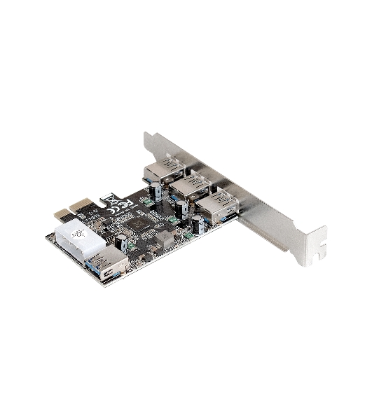 Контроллер ExeGate EXE-367 PCI-E 2.0, 3*USB 3.0 ext + 1*USB 3.0 int, разъем доп.питания (OEM)