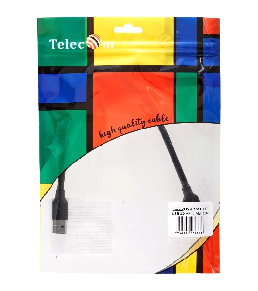 Кабель соединительный Telecom TUS715-0.3M USB3.0 Am-Am 0.3m Telecom (TUS715-0.3M)