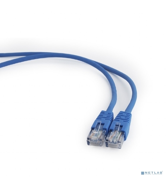 Патч-корд UTP Cablexpert cat.5e, 3м, литой, многожильный, синий