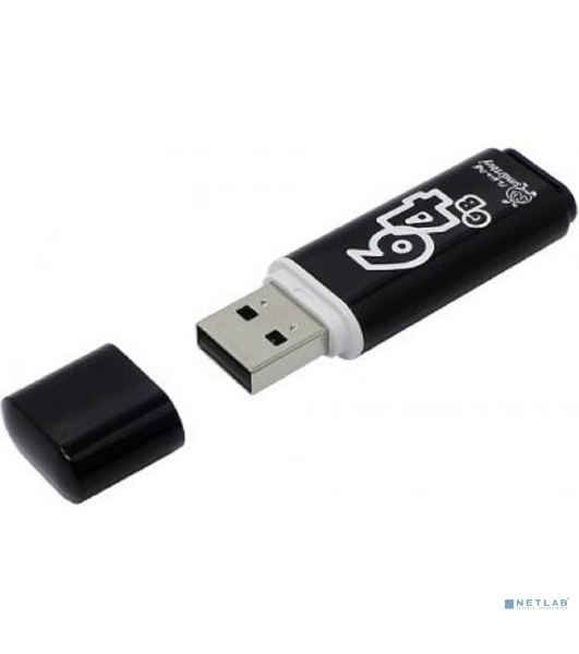 Флешка USB Smartbuy 64 Gb USB Smartbuy Glossy series черный (SB64 GbGS-K)