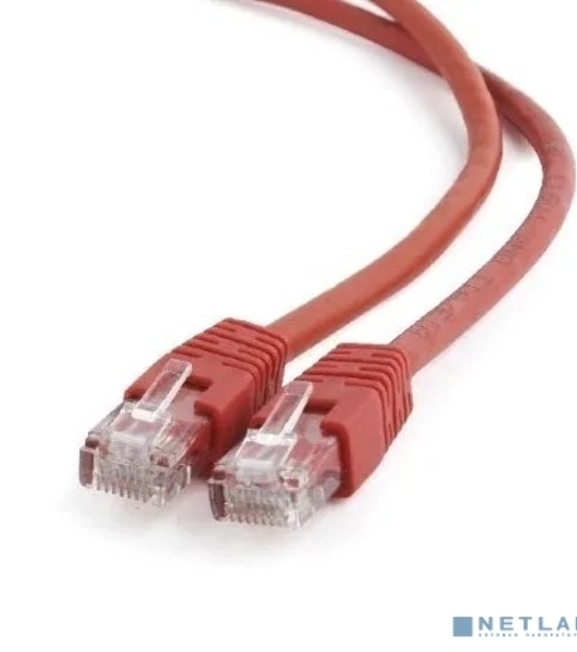 Патч-корд UTP Cablexpert cat.6, 1м, литой, многожильный, красный