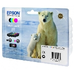 Картридж струйный Epson C13T26164010 черный/голубой/желтый/пурпурный набор карт. (200 стр 17 мл ) для Epson XP-600/605/700/710/800, фото 1